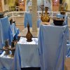 نمایی از ظروف قدیمی در نمایشگاه اسناد و آثار قدیمی اشتهارد 